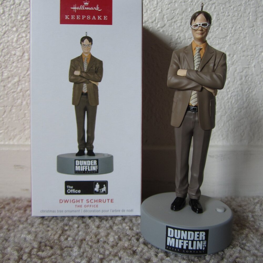 Dwight Schrute The Office 2023 Hallmark ornament w/ magic sound